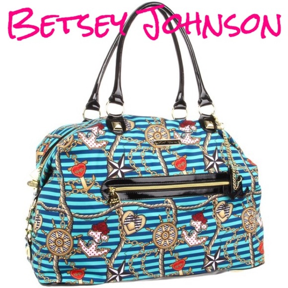 Betsey Johnson Handbags - Betsey Johnson Extra Large Nautical Weekender Bag